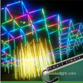 programmable dmx သည်ဒေါင်လိုက် 3D Tube Disco